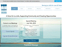 Tablet Screenshot of lajollatowncouncil.org